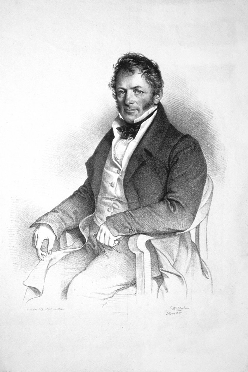 Franz Jäger Lithograph by Josef Kriehuber