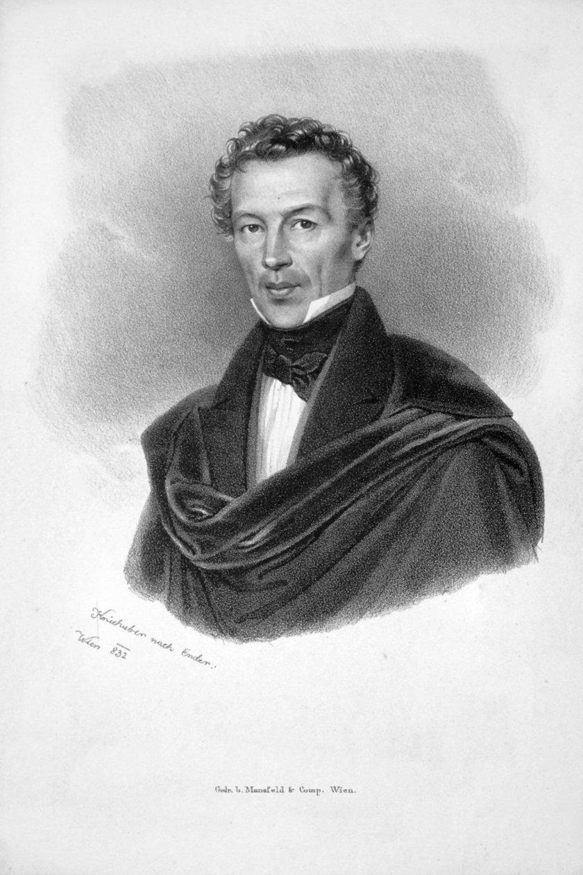 Franz Krieg Lithograph by Josef Kriehuber