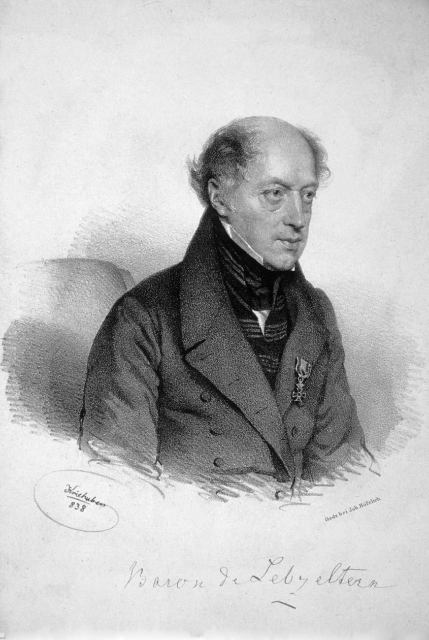 Franz Lebzeltern Lithograph by Josef Kriehuber