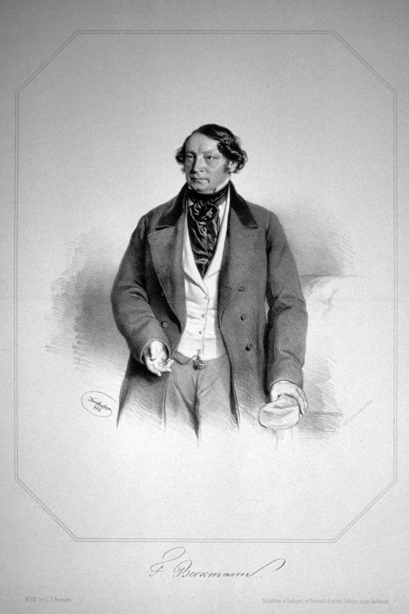 Friedrich Beckmann by Josef Kriehuber