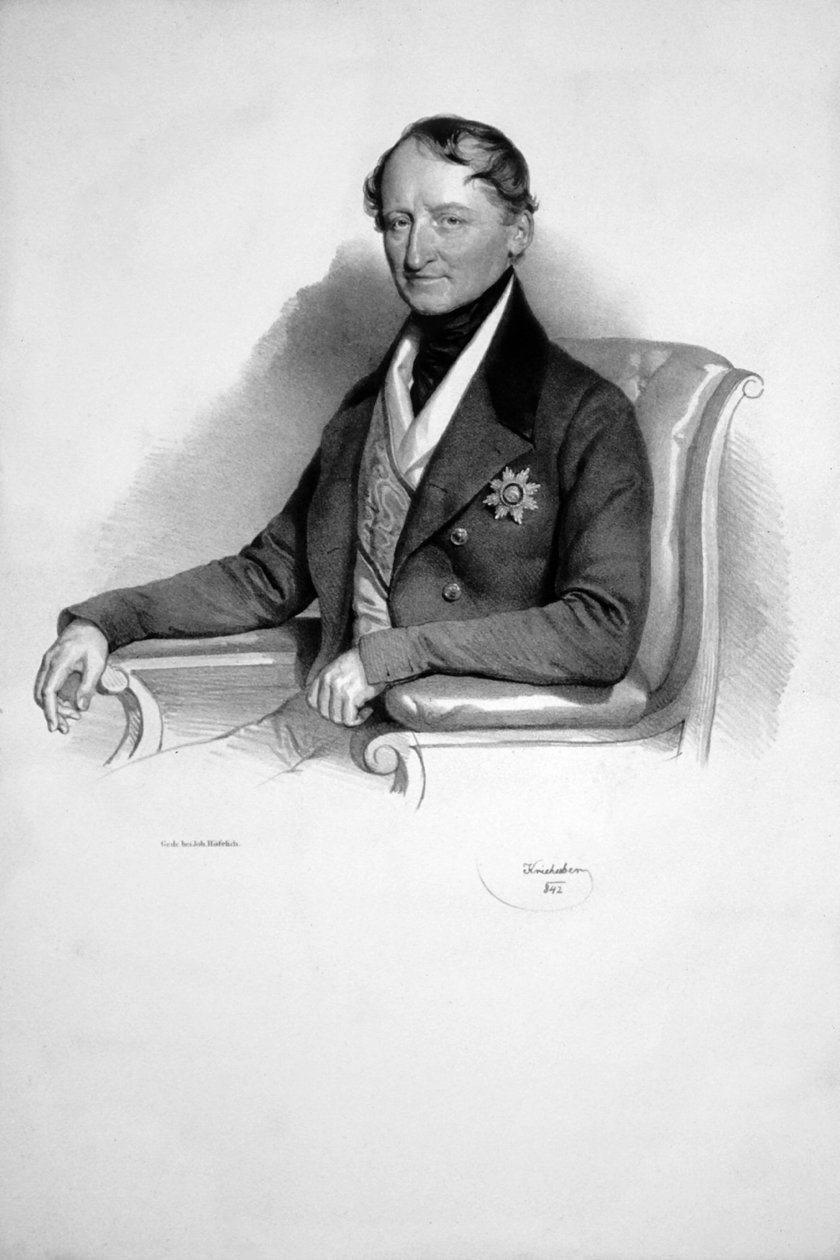 Friedrich Graf Wilczek Lithograph by Josef Kriehuber