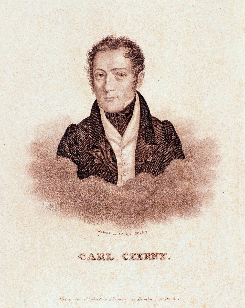 Portrait of Carl Czerny by Josef Nikolaus Kriehuber