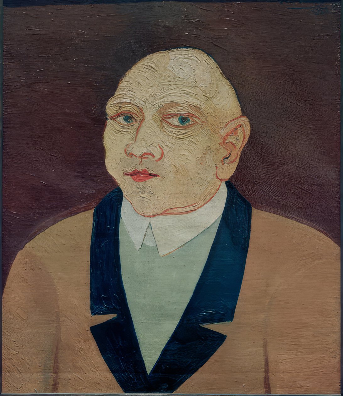 Man with Yellow Jacket by Josef Scharl