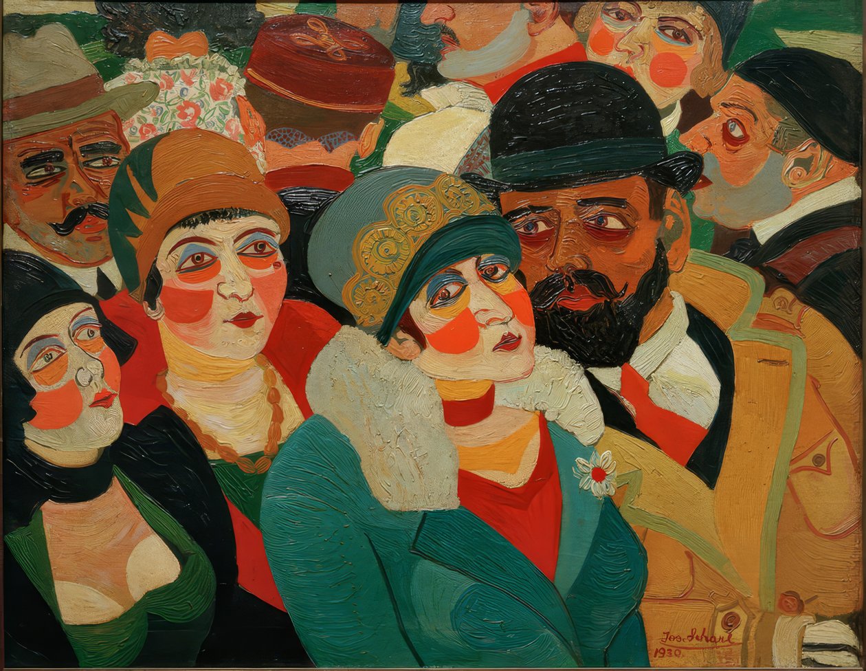 Paris Street Scene by Josef Scharl
