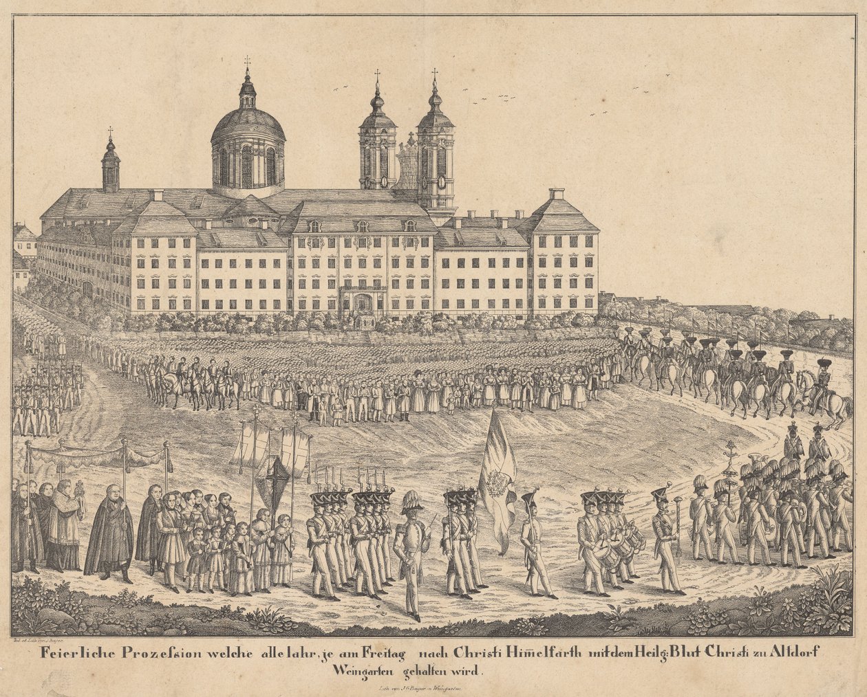 Holy Blood Procession in Altdorf-Weingarten by Joseph Bayer