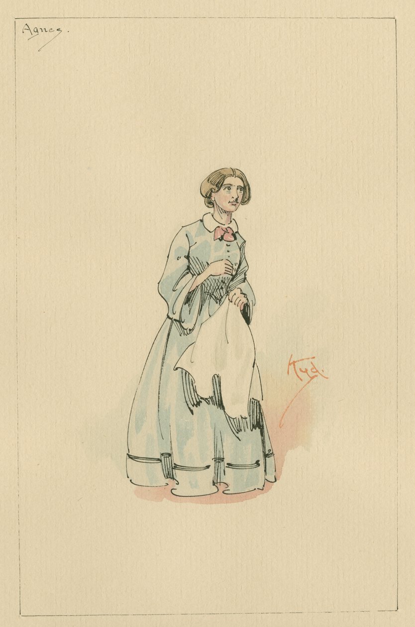 Agnes Wickfield by Joseph Clayton Clarke