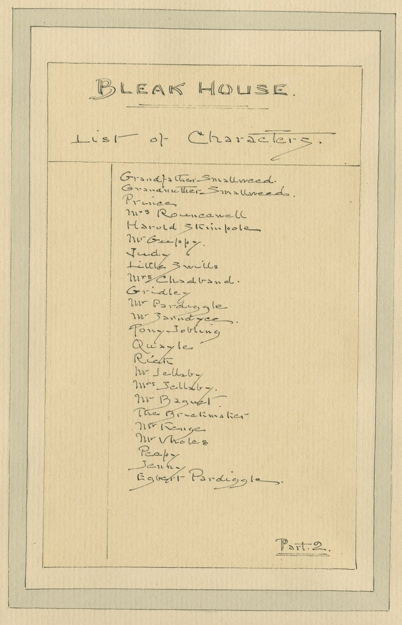 List of Characters by Joseph Clayton Clarke