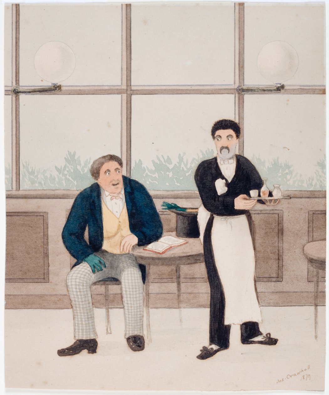 Figures in a Cafe by Joseph Crawhall