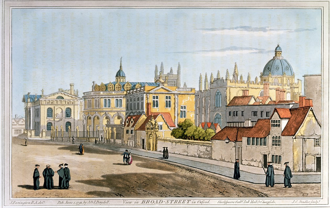 Broad Street, Oxford by Joseph Farington
