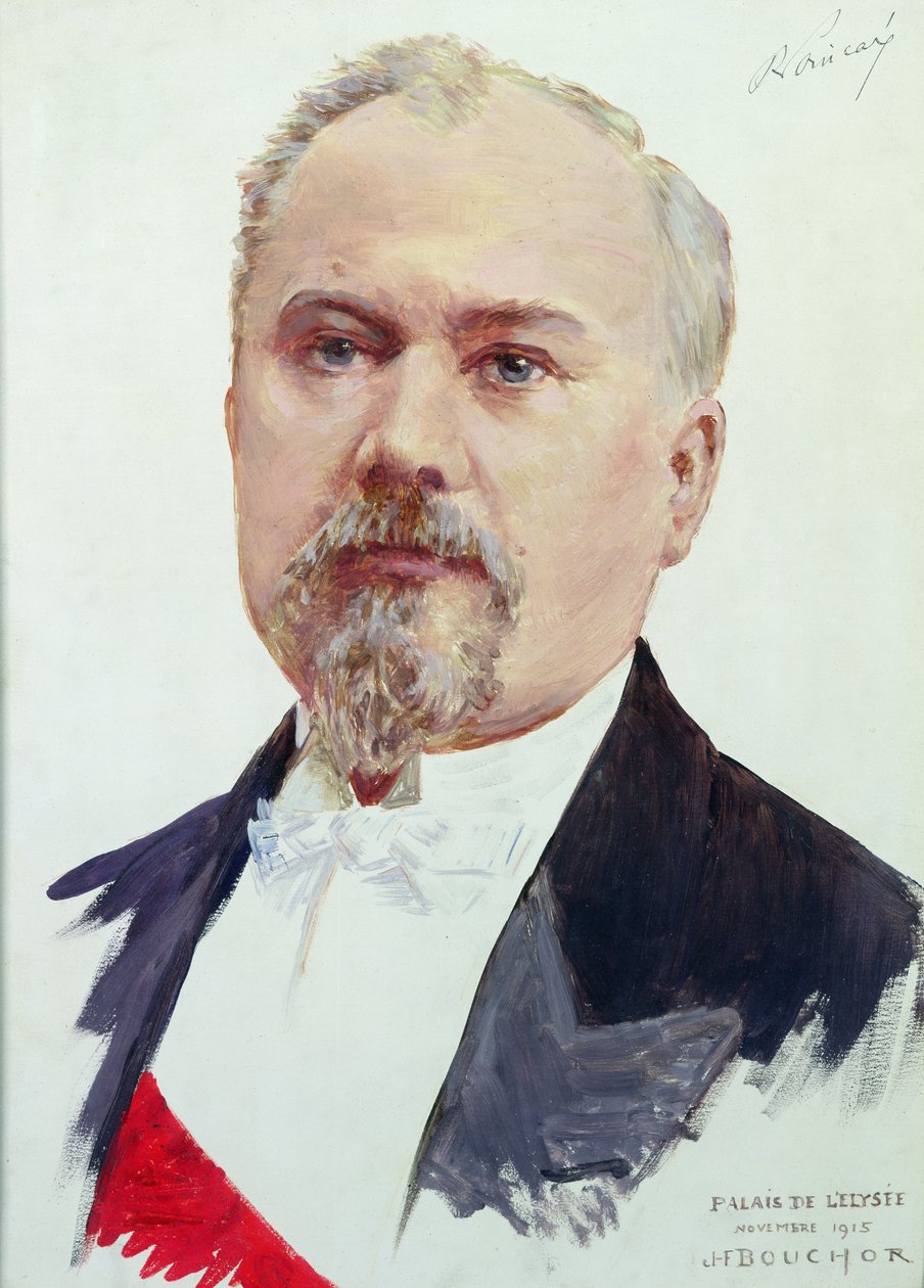 Portrait of Raymond Poincare (1860-1934) 1915 by Joseph Felix Bouchor