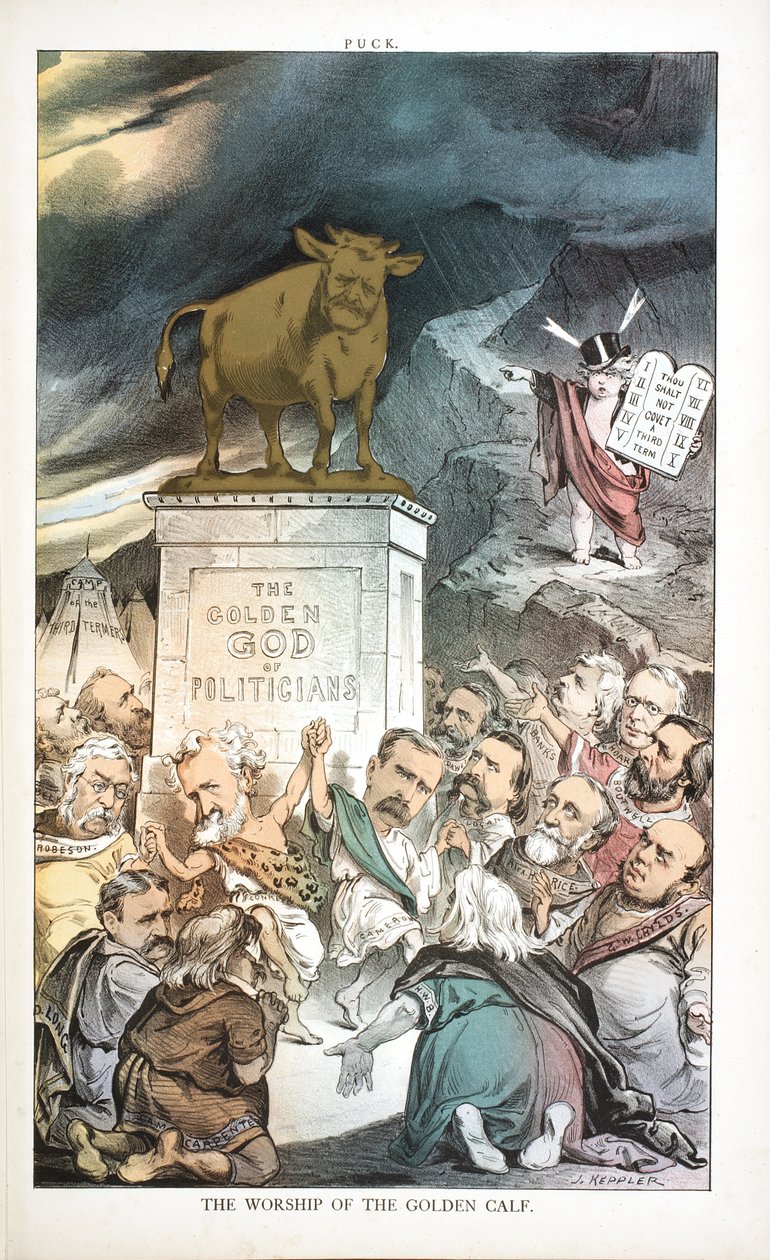 The Worship of the Golden Calf by Joseph Keppler