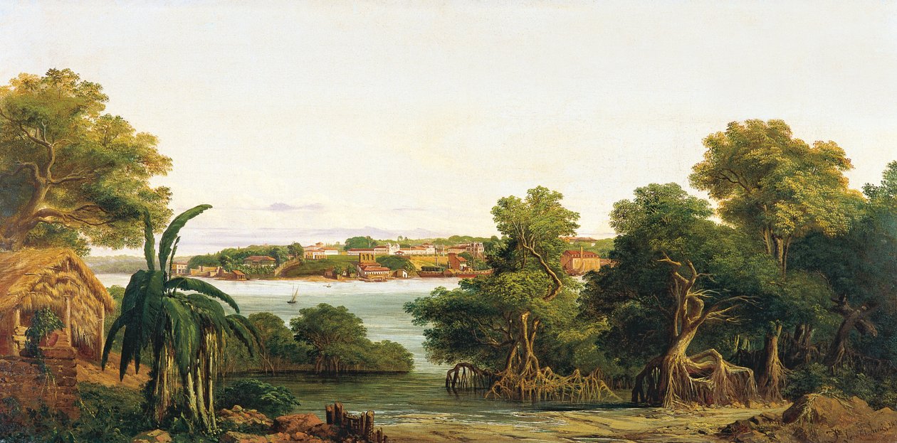 View of São Luis do Maranhão by Joseph Léon Righini