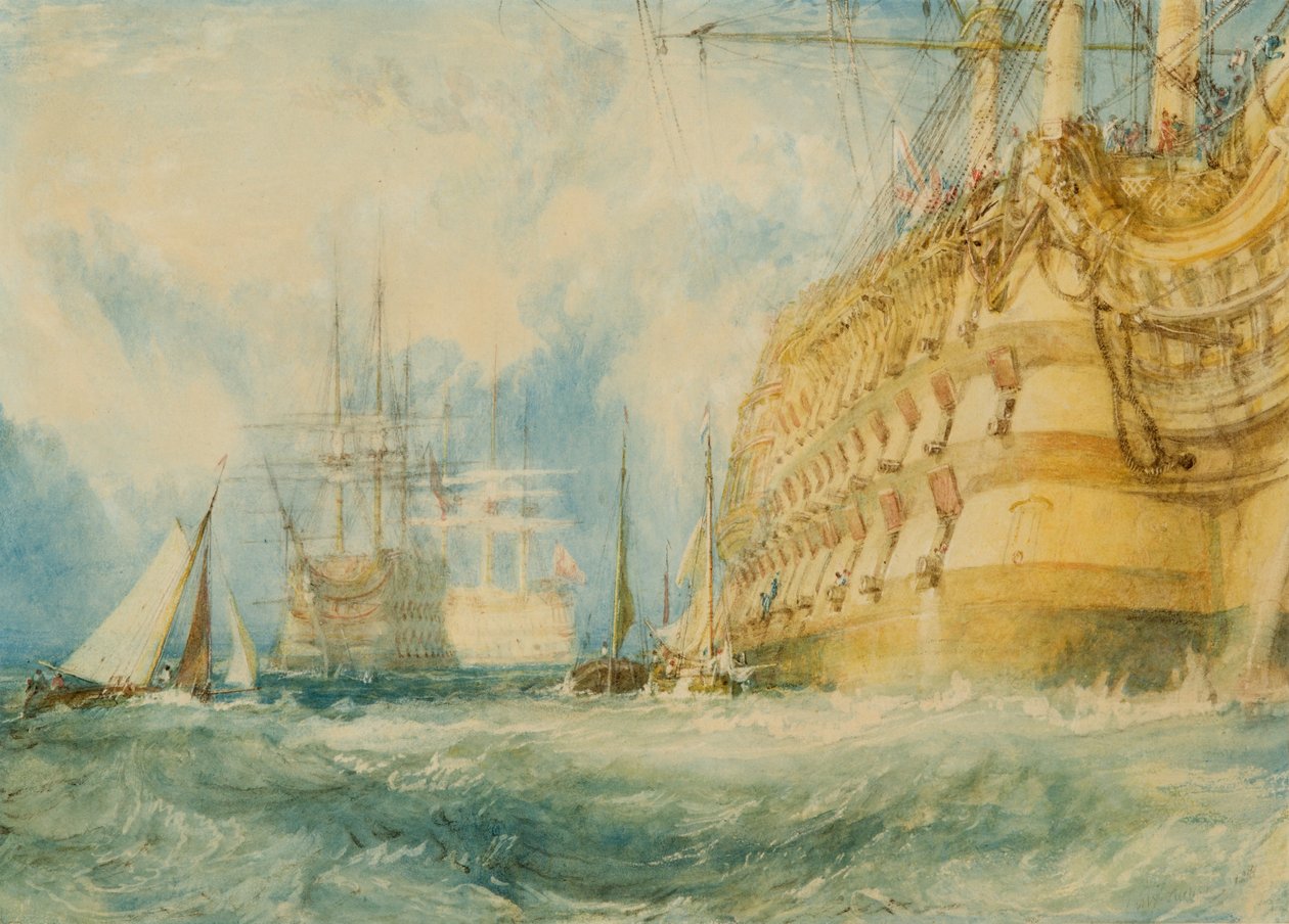 A First Rate Taking In Stores, 1818 by Joseph Mallord William Turner