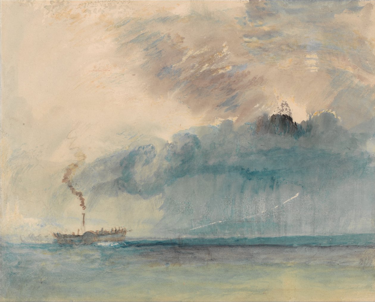 A Paddle-steamer in a Storm by Joseph Mallord William Turner