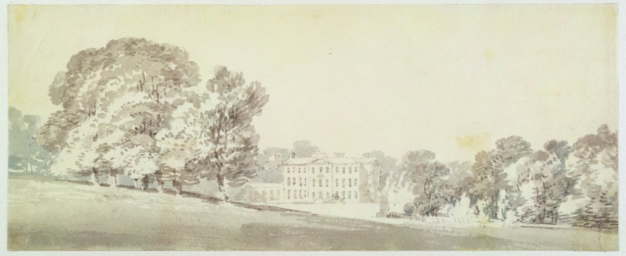 A Three-Storied Georgian House in a Park by Joseph Mallord William Turner