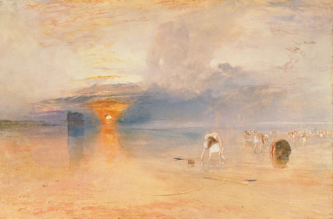 Calais Sands at Low Water, Poissards Gathering Bait, 1830 by Joseph Mallord William Turner