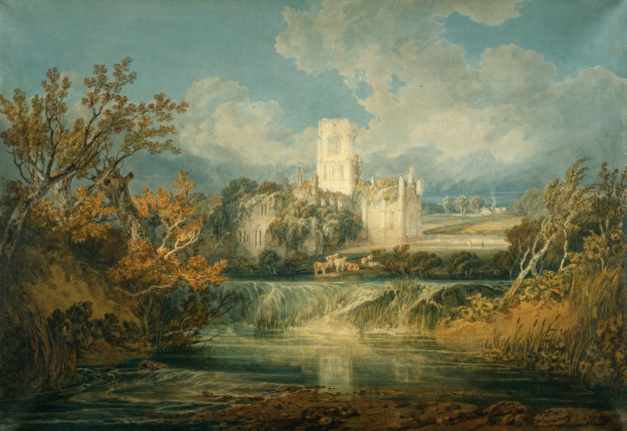 Kirkstall Abbey, Yorkshire, 1797 by Joseph Mallord William Turner