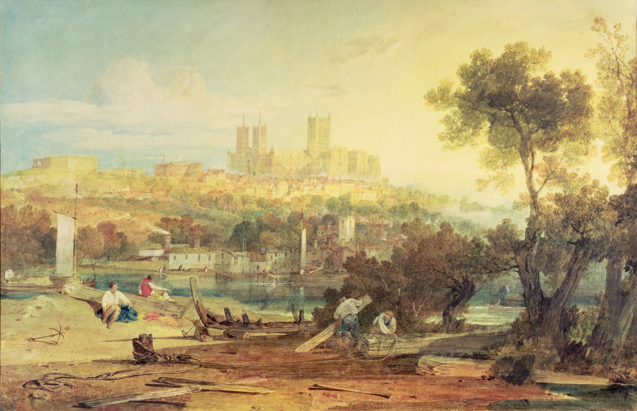 View of Lincoln by Joseph Mallord William Turner