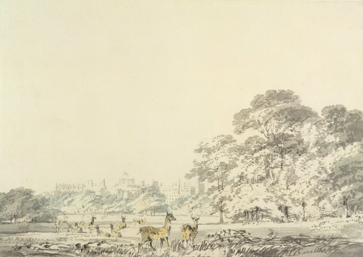 Windsor Castle and Park with Deer by Joseph Mallord William Turner
