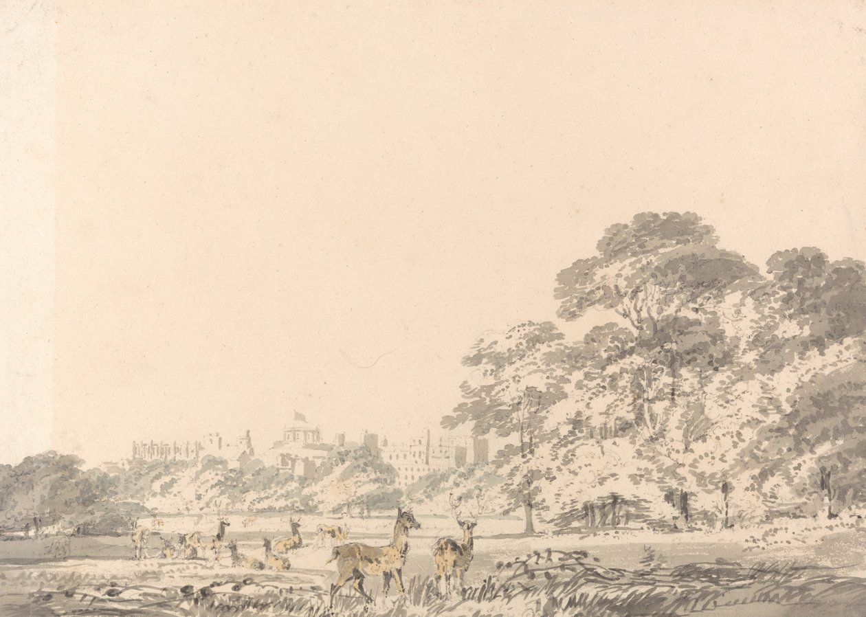 Windsor Castle and Park with Deer by Joseph Mallord William Turner