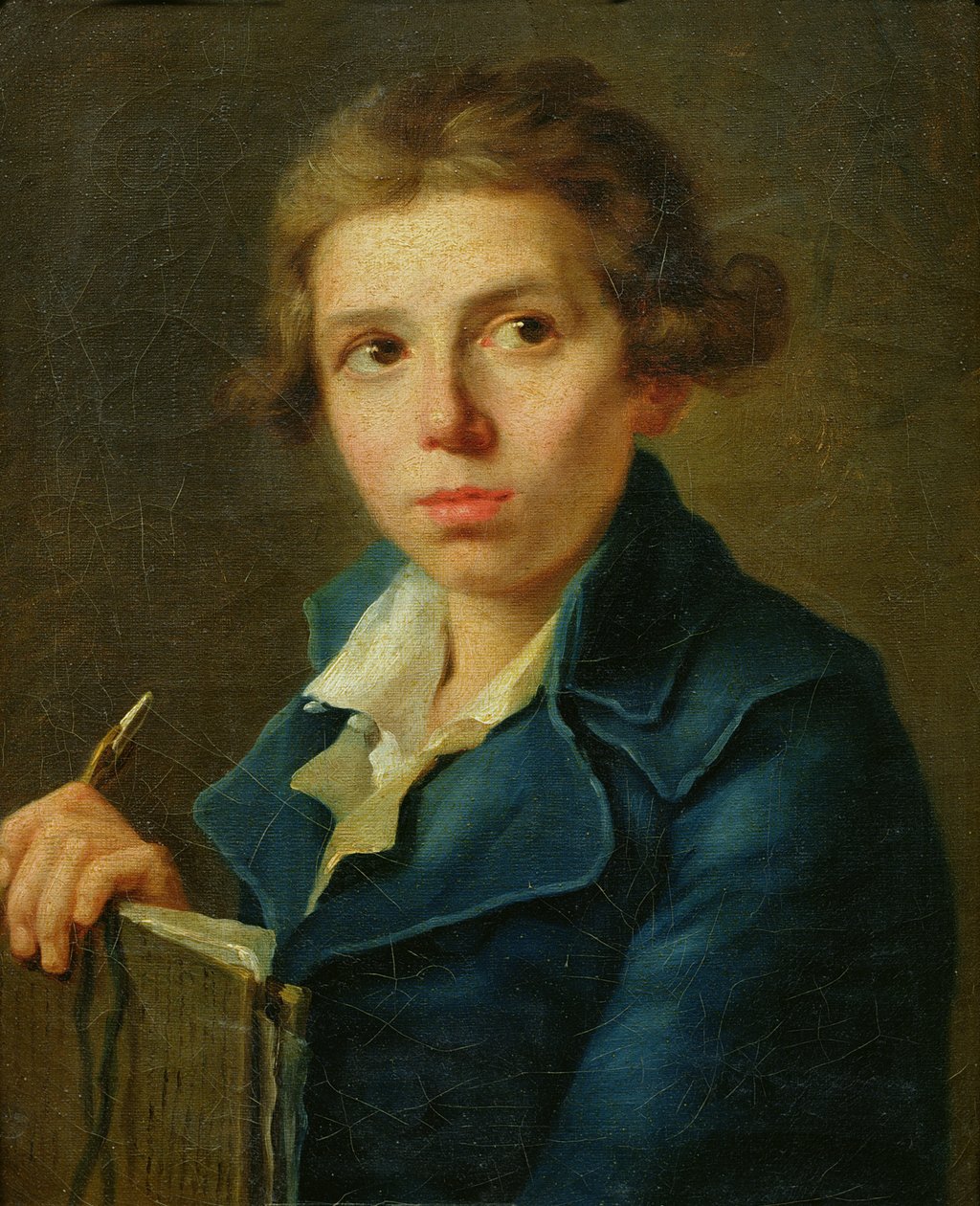 Portrait of Jacques-Louis David (1748-1825) as a Youth by Joseph Marie, the Elder Vien