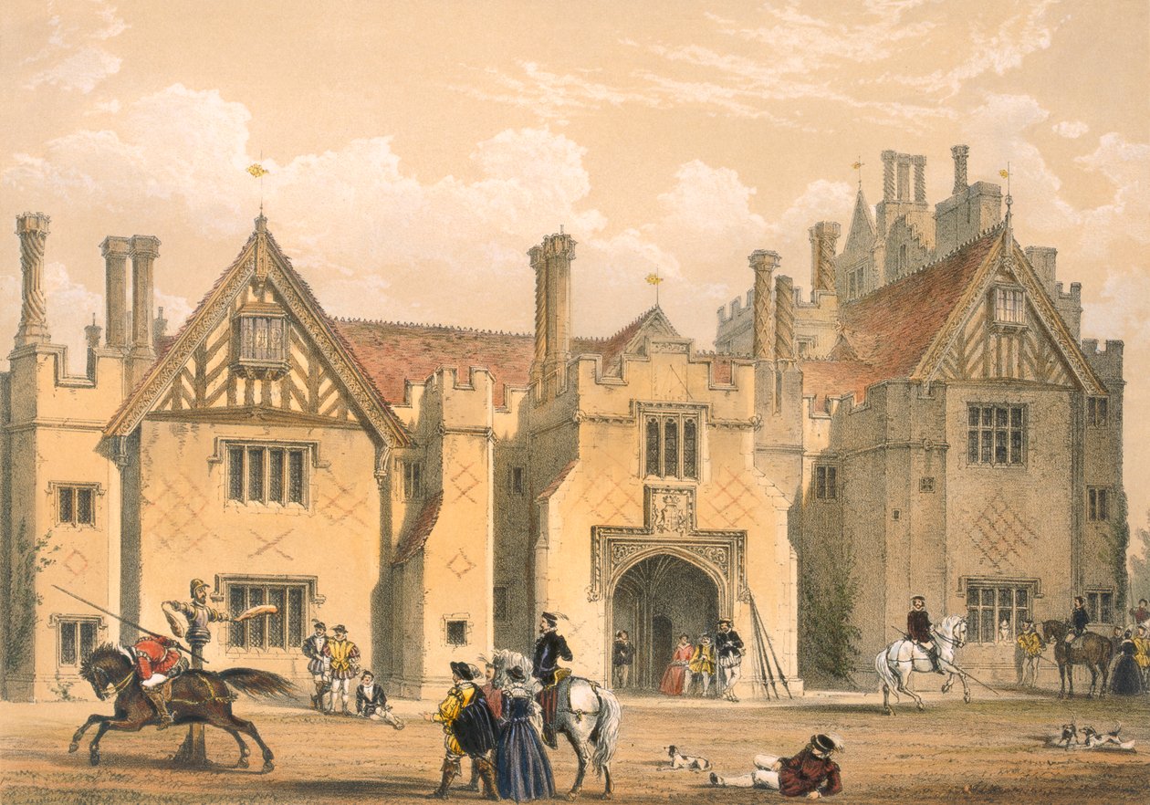 Joust Practice, Compton Wynyates, Warwick, mid 1600s, from 