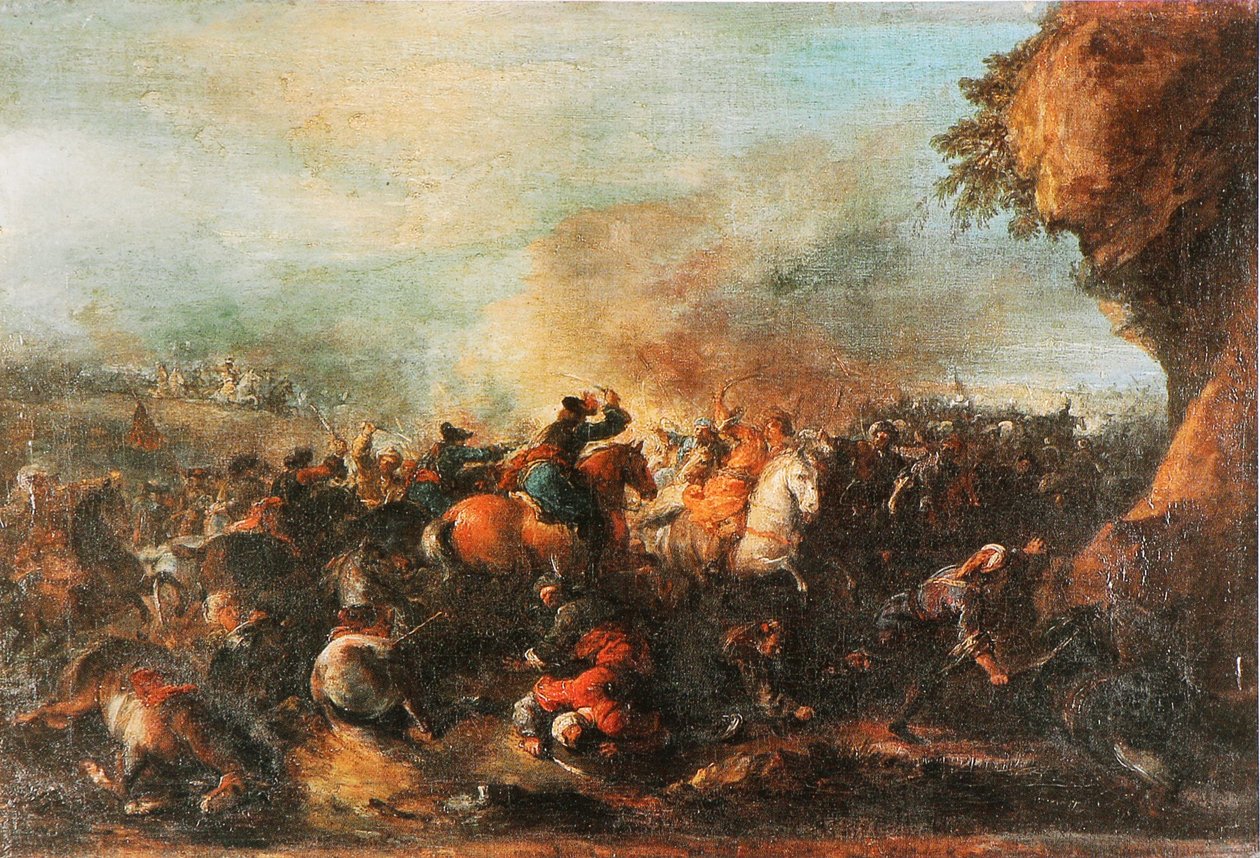 Combat Between Turks and Christians by Joseph Parrocel