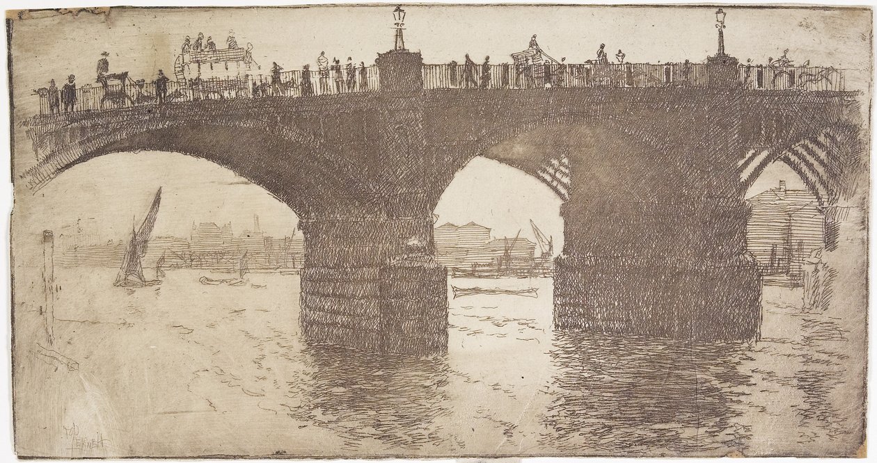 Under Vauxhall Bridge by Joseph Pennell