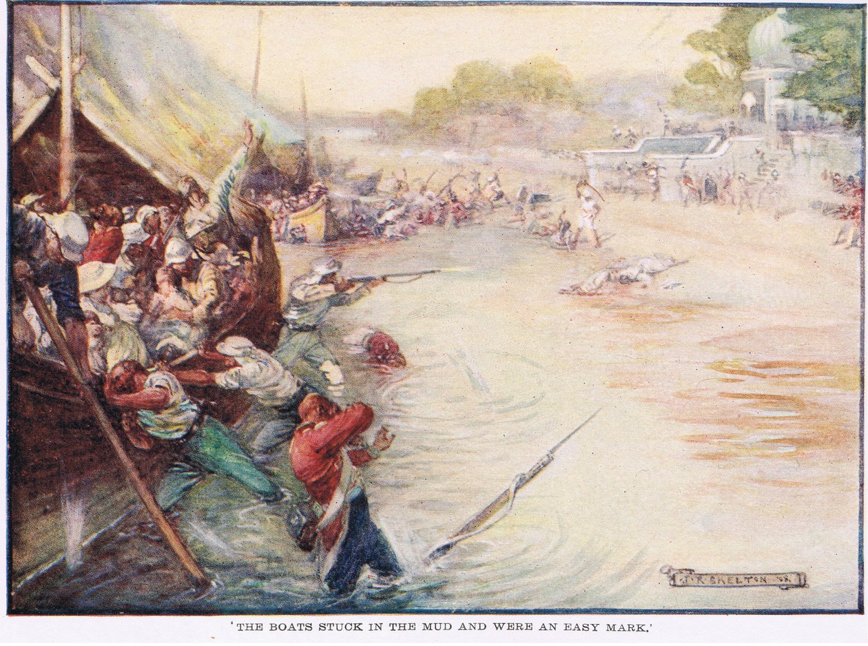The Boats Stuck in the Mud and Were an Easy Mark by Joseph Ratcliffe Skelton