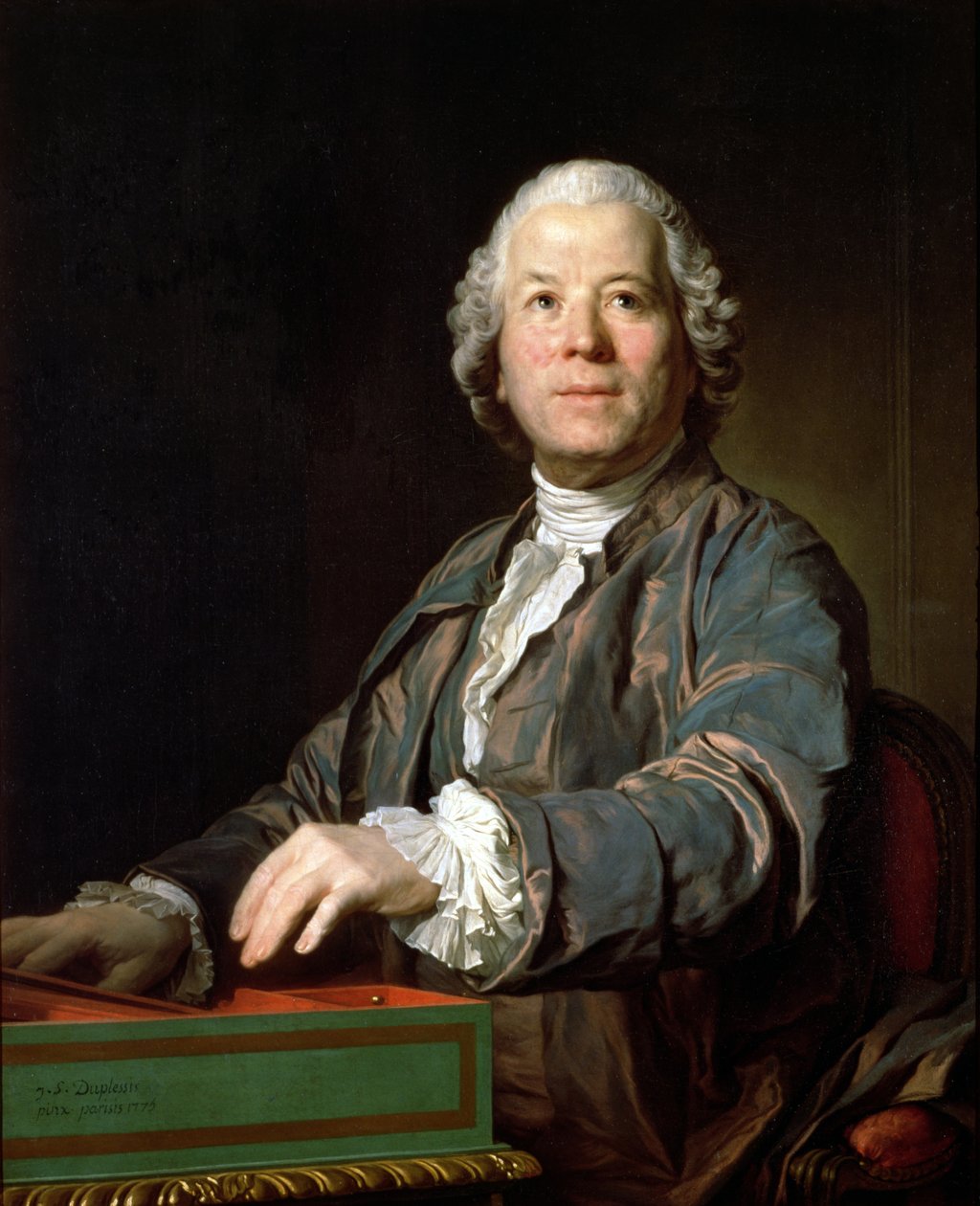 Christoph Willibald Gluck at the Spinet by Joseph Siffred Duplessis
