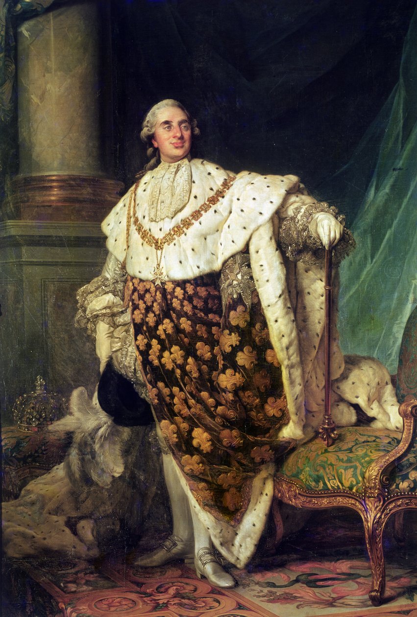 Full-length Portrait of Louis XVI, King of France and Navarre by Joseph Siffred Duplessis