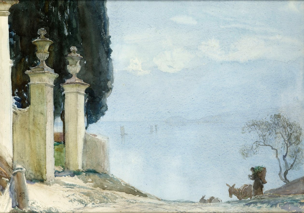 A Blue Day on Como, c.1900 by Joseph Walter West