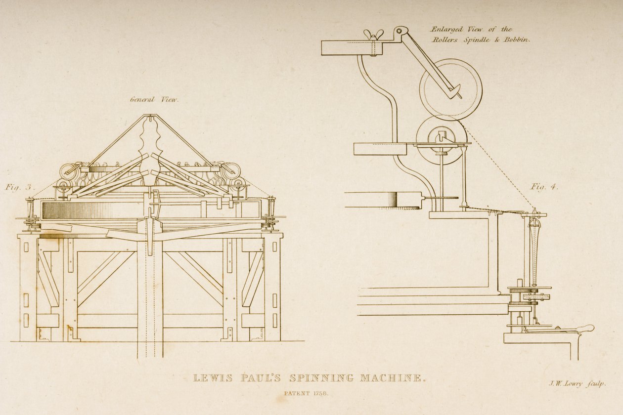 Drawing of Lewis Paul