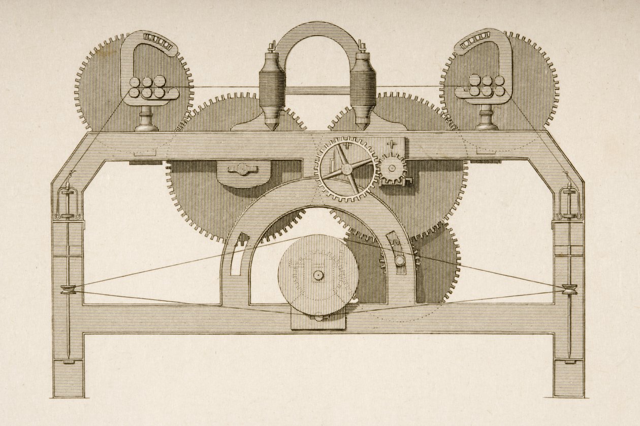 End elevation of a Throstle by Joseph Wilson Lowry
