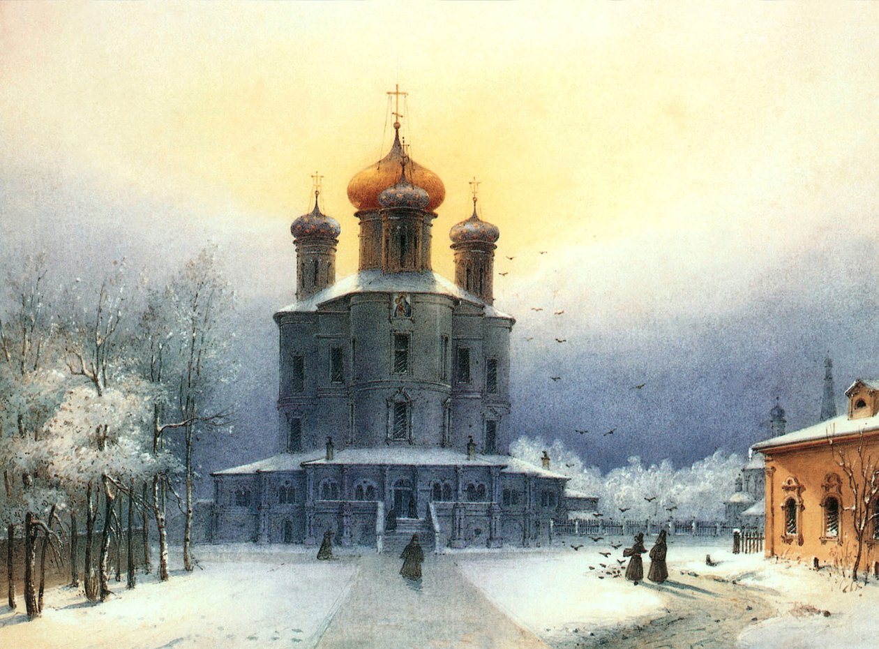 Donskoy Monastery by Joseph Andreas Weiss