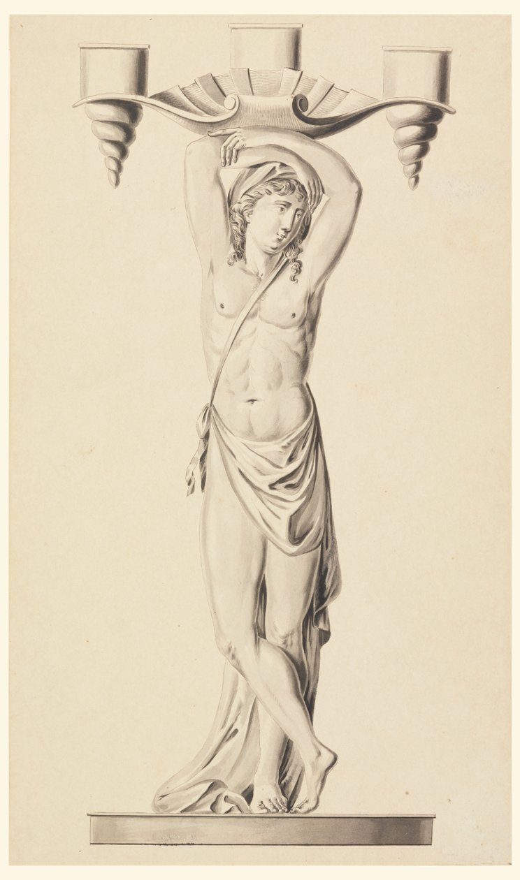 Design for a Candlestick by Joseph Anton Seethaler Ii