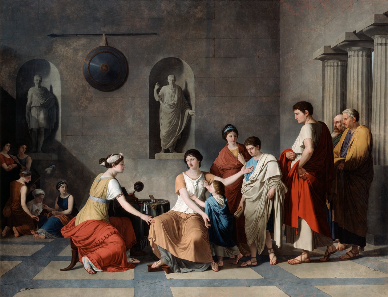 The Mother of the Gracchi by Joseph Benoît Suvée