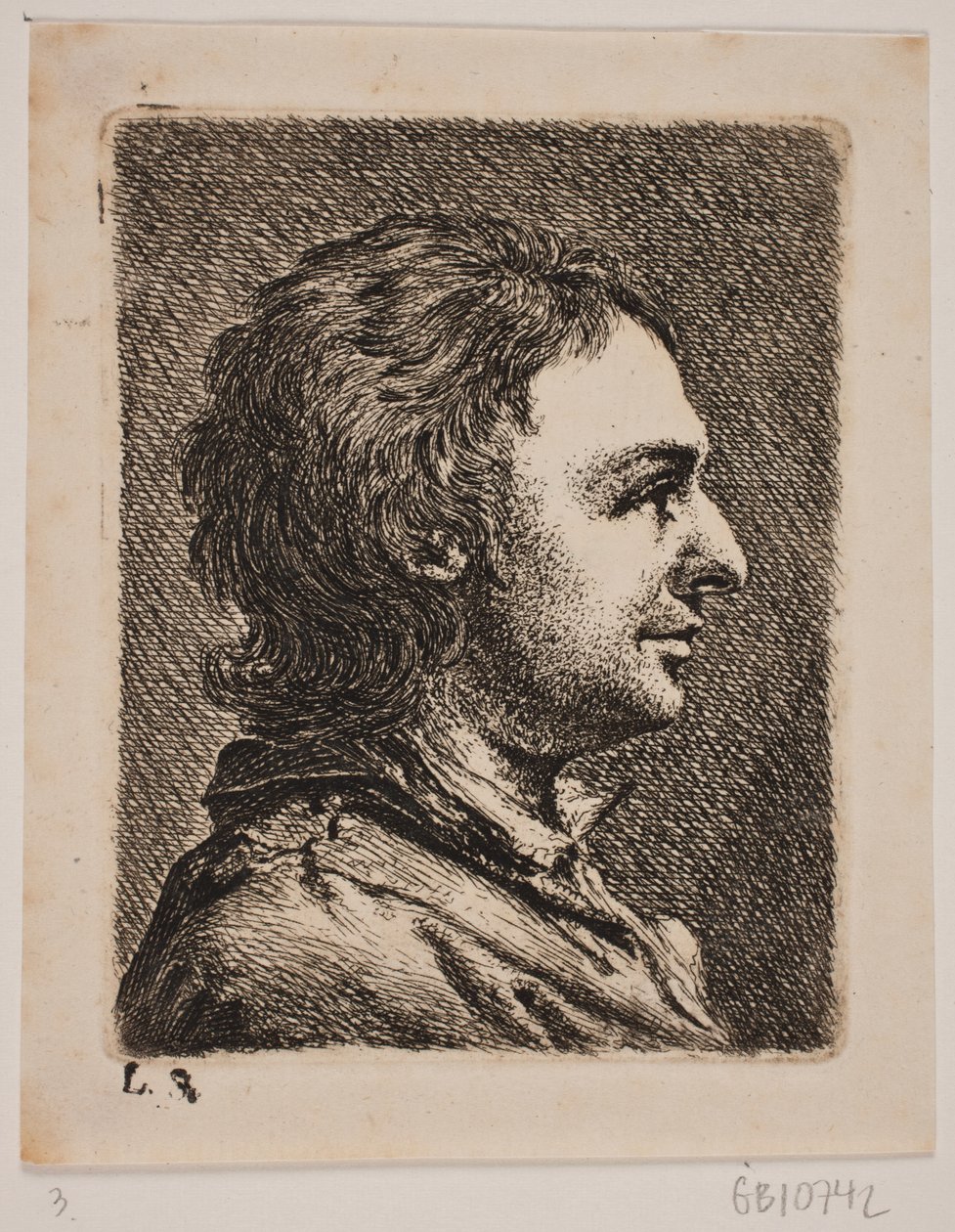 Bust Portrait of a Young Man by Joseph Brecheisen