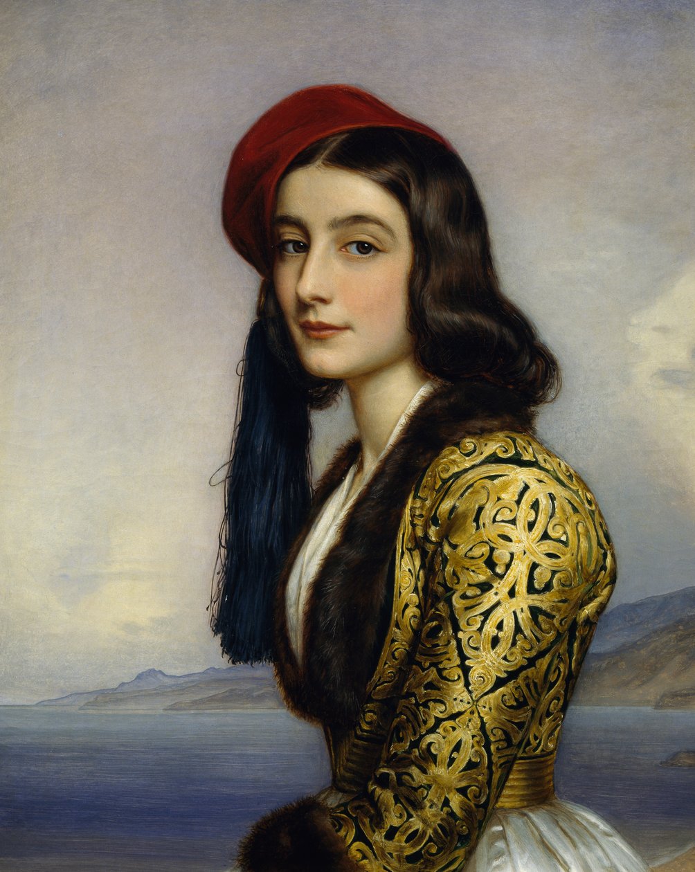 Portrait of Khatarina Botzaris by Joseph Carl Stieler
