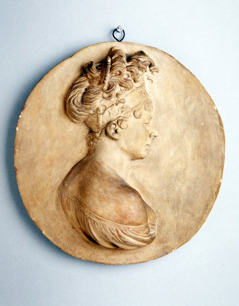 Circular Relief of Madame Recamier by Joseph Chinard