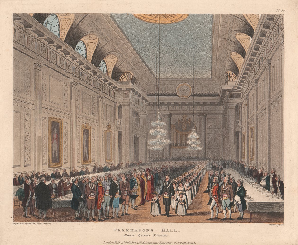 Freemasons Hall, Great Queen Street by Joseph Constantine Stadler