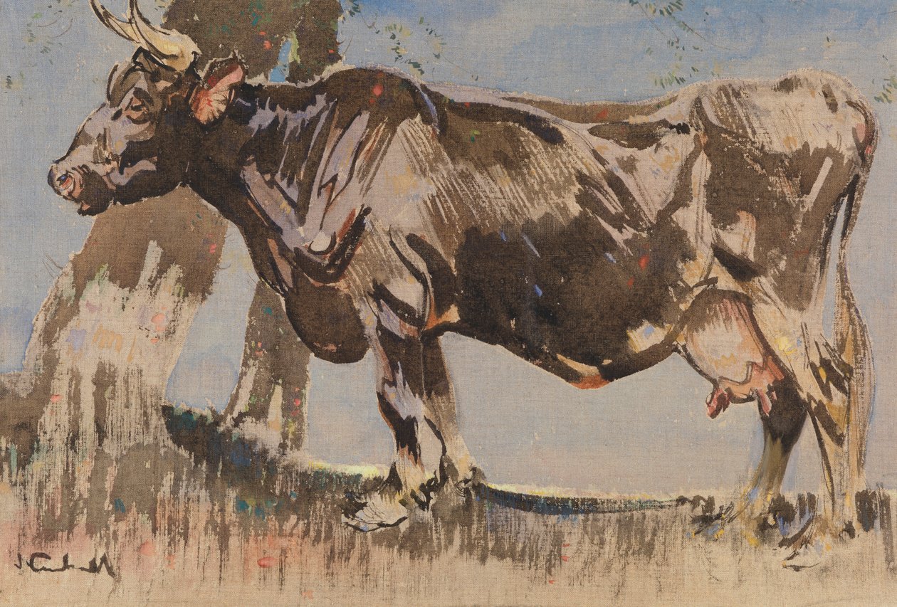 The Old Cow by Joseph Crawhall