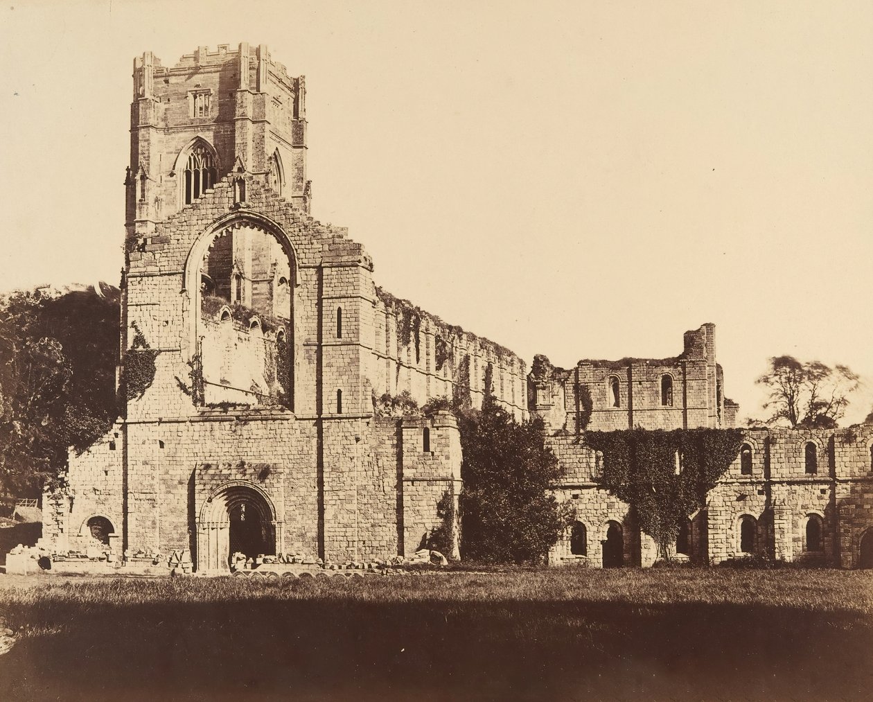 Fountains Abbey. General Western Front by Joseph Cundall