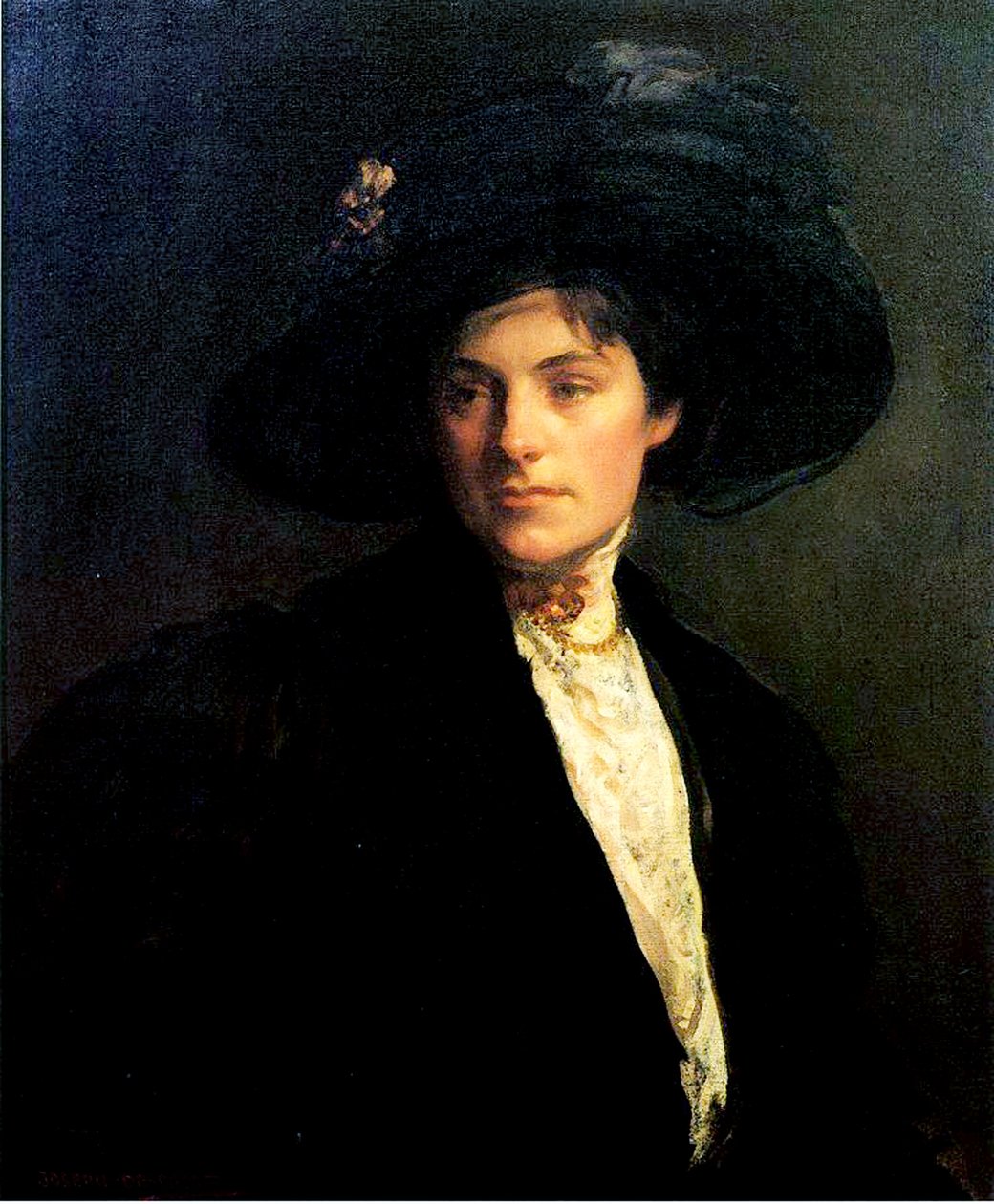 Woman with a Black Hat by Joseph DeCamp