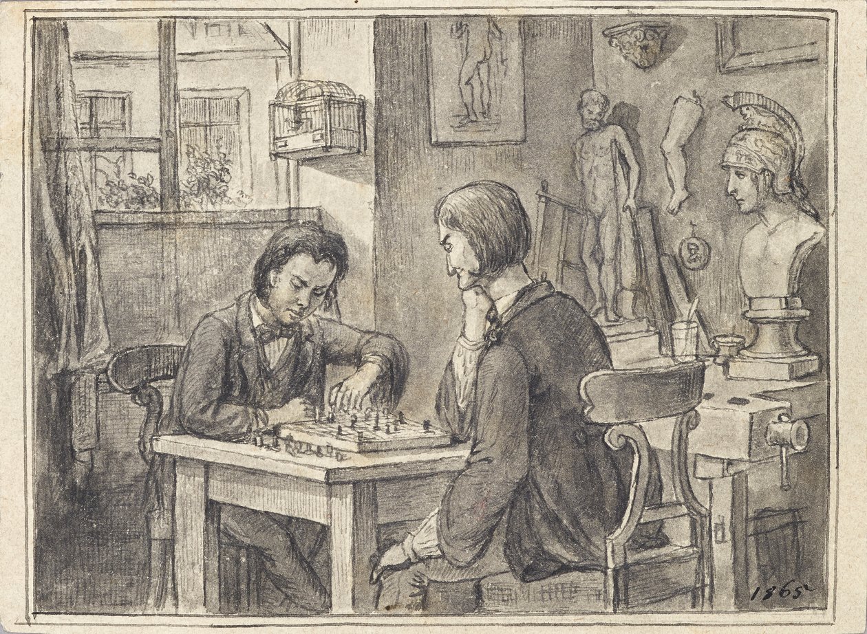 The Chess Players in the Sculptor