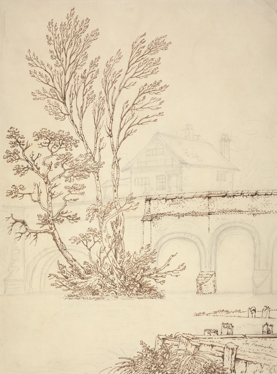 Caversham Bridge, Reading by Joseph Farington