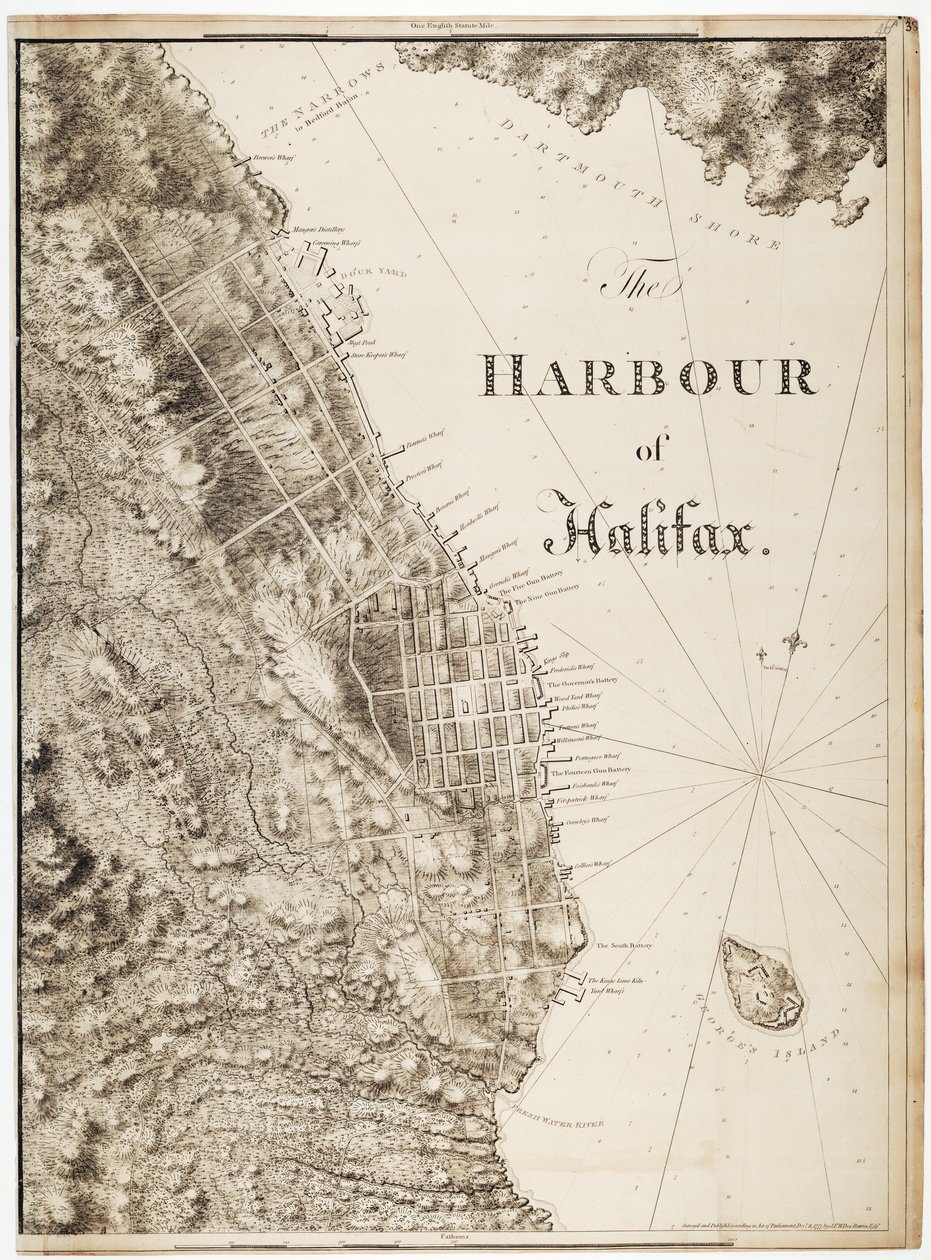 The Harbour of Halifax by Joseph Frederick Wallet DesBarres