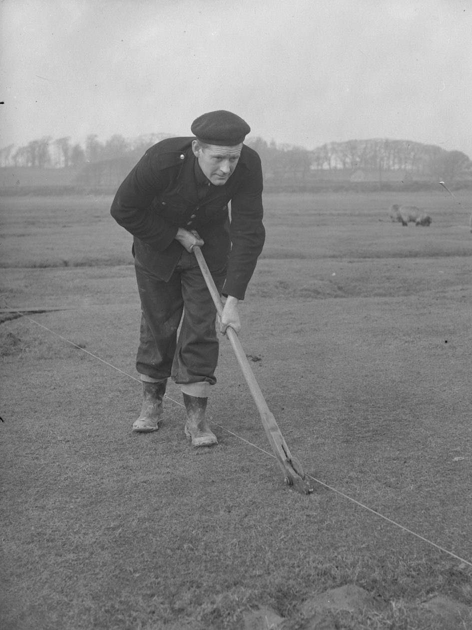 Turf Cutter Cutting Turf by Joseph Hardman