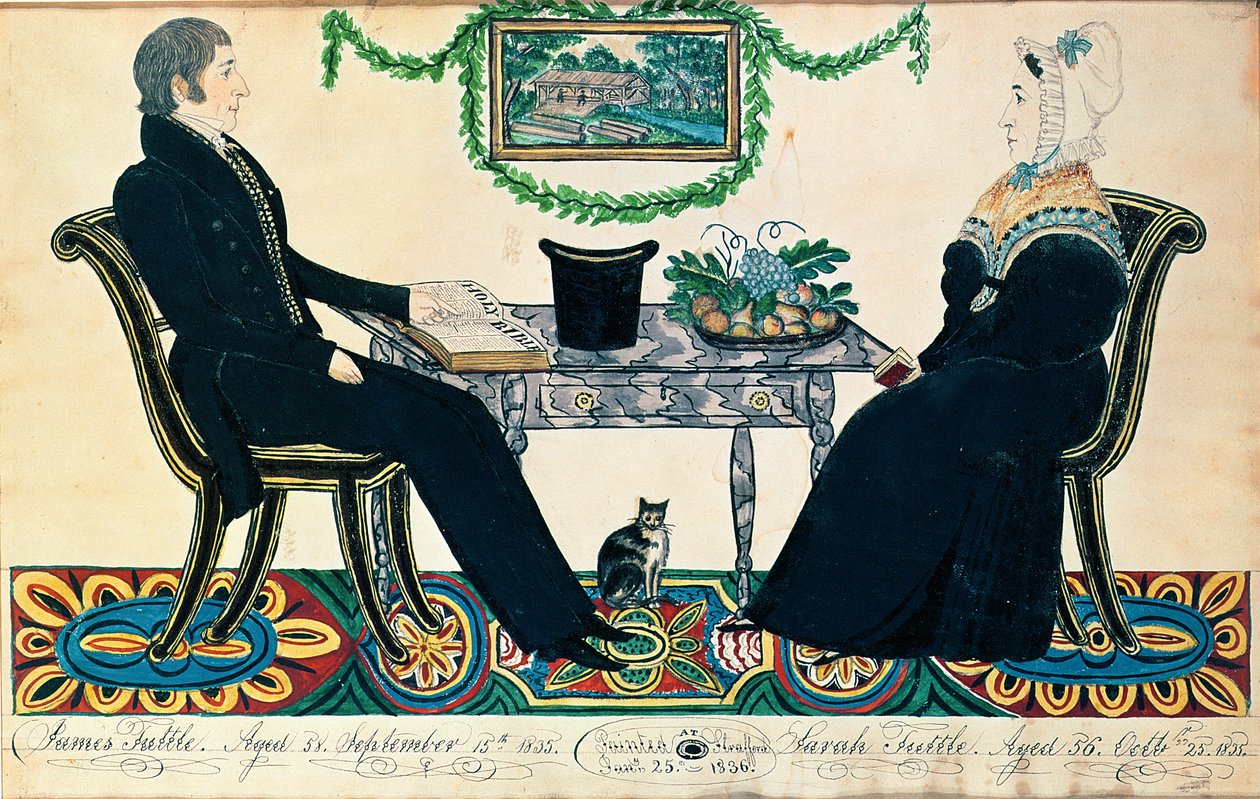 James and Sarah Tuttle by Joseph Hilliard Davis