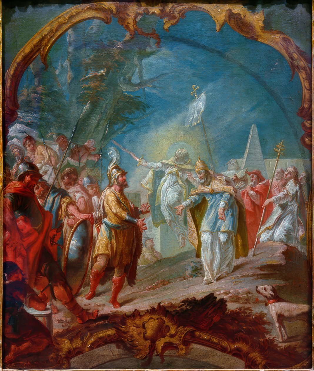 Attila before Pope Leo I by Joseph Ignaz Appiani